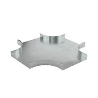 Ответвитель DPX Х-образный горизонтальный 100х35, в комплекте с крепежными элементами и соединительными пластинами, необходимыми для монтажа