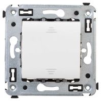 Переключатель одноклавишный в стену, Avanti, белое облако