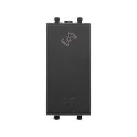 Диммер кнопочный модульный для LED ламп, Avanti, черный матовый, 1 модуль