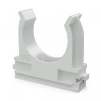 Крепеж-клипса для труб АБС-пластик в п/э d32 мм (25шт/500шт уп/кор)