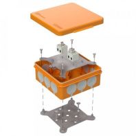 Коробка огнестойкая для о/п двухкомпонентная 60-0303-FR2.5-4 Е15-Е120 RAL2003 100х100х40 (16 шт/кор)