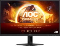 24" AOC 24G4XE 1920x1080, WLED, 16:9, Fast IPS, 300cd, 1000:1, 80M:1, 1ms, 178/178, HDMI*2, DP, 180Hz, Speakers, Tilt, Внут, VESA, Black/Grey, 3y