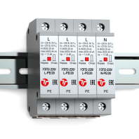 Устройство защиты класса II электрооборудования распределительных сетей 220 (230) В AC от импульсных перенапряжений, комплект УЗП2-220К/3LN-PE/20