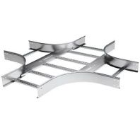 X-ответвитель 80х300 R-600 в комплекте с крепежными элементами и соединительными пластинами, необходимыми для монтажа, цинк-ламельный
