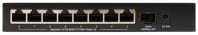 ORIGO Неуправляемый PoE-коммутатор, 8x100Base-TX PoE, 1x1000Base-X SFP, PoE-бюджет 80 Вт, корпус металл