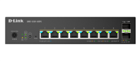 D-Link Управляемый L2 PoE-коммутатор, 8x2.5GBase-T PoE (2 порта PoE 802.3bt 60 Вт), 2x10GBase-X SFP+, PoE-бюджет 120 Вт, защита от статического электричества до 6 кВ, CLI
