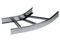 Угол горизонтальный 45 80x200 R300 в комплекте с крепежными элементами и соединительными пластинами, необходимыми для монтажа, цинк-ламельный