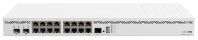 MikroTik Cloud Core Router 2004-16G-2S+ with Annapurna Labs Alpine v2 CPU with 4x ARMv8-A Cortex-A57 cores running at 1.7GHz, 4GB of DDR4 RAM, 128MB NAND storage, 16 x Gbit LAN, 2x SFP+ ports, 1U rack