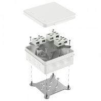 Коробка огнестойкая разветвительная для о/п двухкомпонентная 60-0303-FR6.0-4-6-Р Е15-Е60 RAL9003 100х100х40 (16 шт/кор)