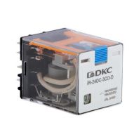 Реле миниатюрное силовое, 3CO, ком. ток 16А, AgSnO2, напряжение 24V DC, опция: тест-кнопка+светодиод+защитный диод