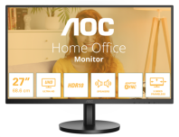 27' AOC U27B3A 3840x2160, WLED, 16:9, IPS, 350 cd, 1000:1, 20M:1, 4ms, 178/178, HDMI*2, DP, 60 Hz, Speak, Tilt, HAS, VESA, Внутр, Black, 3y