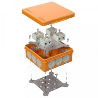 Коробка огнестойкая для о/п двухкомпонентная 60-0303-FR10.0-8 Е15-Е120 RAL2003 100х100х40 (16 шт/кор)