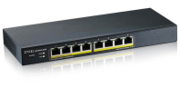 Smart L2 коммутатор PoE+ Zyxel GS1900-8HP, 8xGE PoE+, настольный, бесшумный, бюджет PoE 70 Вт