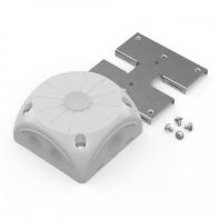 Коробка распределительная 60-0505-П для видеокамер двухкомпонентная с мембранами серая 100х100х50 с пластиной монтажной