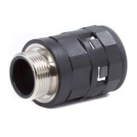 Муфта труба-коробка с металлической резьбой DN 12 мм, М20х1,5, полиамид, цвет черный