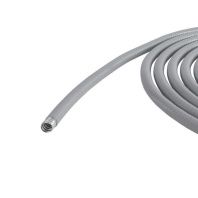 Металлорукав DN 12мм в гладкой ПВХ изоляции, Dвн 12,0 мм, Dнар 18,0, 50 м, цвет серый