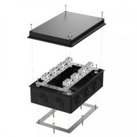 Коробка огнестойкая для о/п 40-0330-FR6.0-4-16-Р Е15-Е60 RAL9005 260х175х90 (7 шт/кор)