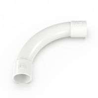 Соединитель угловой белый d25 мм (30шт/270шт уп/кор)