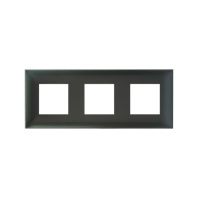 Рамка 3 поста (6 мод.), Avanti, сине-зеленый жемчуг