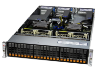 Supermicro Hyper A+ Server 2U 2125HS-TNR noCPU(2)9004 EPYC/TDP 290W/no DIMM(24)/24 NVME(SATA/SAS optional)/2-port 10GBase-T/2x1600W(2nd config)
