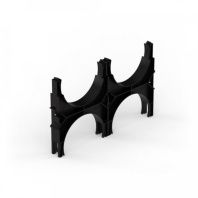 Кластер для двустенных труб d160 мм, двойной, двухсторонний (43 шт/кор)