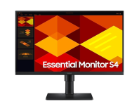 Samsung 24" Essential S4 S40GD S24D400GAI IPS LED 16:9 1920x1080x100Hz 5ms 250cd 1000:1 178/178 2*HDMI DP USB2.0 x2 HAS Tilt Pivot Swivel VESA Black