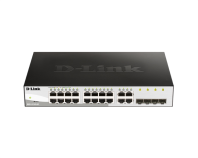 D-Link Managed L2 Switch 16x1000Base-T, 4xCombo 1000Base-T/SFP, Surge 6KV,CLI