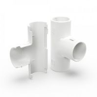 Тройник разборный белый d25 мм (1шт/200шт уп/кор)