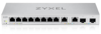 Мультигигабитный Smart L2 коммутатор Zyxel XGS1210-12, 8xGE, 2x1/2,5GE, 2xSFP+, настольный, бесшумный
