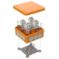 Коробка огнестойкая для о/п двухкомпонентная 60-0303-FR6.0-8 Е15-Е120 RAL2003 100х100х40 (16 шт/кор)