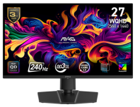 MSI MAG 271QP QD-OLED X24 26,5" 16:9 WQHD(2560x1440) QD-OLED Flat,True Black 400, 0.03ms(GTG), 1,5M:1, 250 nits, 2xHDMI, DP, Tilt,Swivel,Height,Pivot,VESA,240Hz,Black,1y w-ty