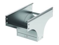 Ответвитель TD Т-образный вертикальный осн.400 H50 в комплекте с крепежными элементами и соединительными пластинами, необходимыми для монтажа, горячеоцинкованный