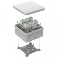 Коробка огнестойкая для о/п двухкомпонентная 60-0300-FR6.0-12 Е15-Е120 RAL7035 100х100х50 (14 шт/кор)