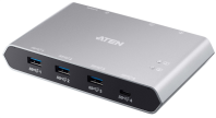 ATEN 2-Port USB-C Gen 2 Sharing Switch with Power Pass-through
