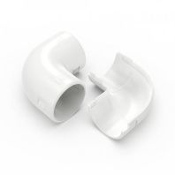 Соединитель угловой разборный белый d32 мм (5шт/400шт уп/кор)