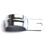 Держатель оцинкованный односторонний, д.25мм с крепежным отверстием 8,5х6 мм