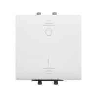 Выключатель двухполюсный одноклавишный модульный, Avanti, белое  облако, 2 модуля