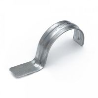 Скоба металлическая однолапковая СМО d38-40 мм для монтажного пистолета (без отверстий) (50шт/400шт уп/кор)
