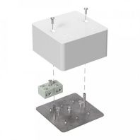 Коробка огнестойкая разветвительная для кабель-канала 40-0460-FR6.0-4-2-Р Е15-Е60 RAL9003 85х85х45 (44 шт/кор)