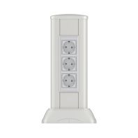 Миниколонна алюминиевая 0,35 м, цвет светло-серебристый металлик