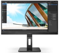 27" AOC Q27P2Q 2560x1440, LED, 16:9, IPS, 300cd, 1000:1, 50M:1, 4ms, 178/178, D-Sub, HDMI, DP, 4*USB3.2, 75Hz, Speakers, HAS, Pivot, Tilt, Swivel, Внут, VESA, Black, 3y