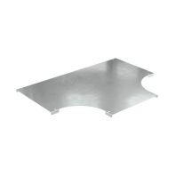 Крышка на ответвитель DPT Т-образный горизонтальный 150, в комплекте с крепежными элементами и соединительными пластинами, необходимыми для монтажа, цинк-ламельная