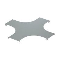 Крышка на X-ответвитель, осн.400, R600, горячеоцинкованная в комплекте с крепежными элементами и соединительными пластинами, необходимыми для монтажа