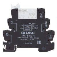 Реле интерфейсное, 1CO, ком. ток 6А, AgSnO2, напряжение 110V AC/DC, винтовые клеммы.