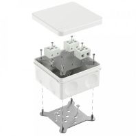 Коробка огнестойкая для о/п двухкомпонентная 60-0300-FR10.0-6 Е15-Е120 RAL9003 100х100х50 (14 шт/уп)