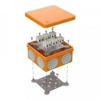 Коробка огнестойкая для о/п двухкомпонентная 60-0300-FR2.5-12 Е15-Е120 RAL2003 100х100х50 (14 шт/кор)