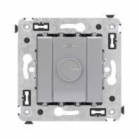 Диммер поворотный в стену, Avanti, закаленная сталь