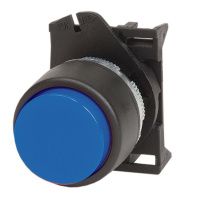 Головка кнопки выпуклая без фиксации, синяя