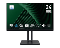 MSI PRO MP245PG 23.8" 16:9 FHD(1920x1080) IPS Flat,1ms(MPRT),1300:1,100M:1,300nits,178/178,HDMI 1.4,DP 1.2,VGA(D-Sub),Speaker,Tilt,Swivel,Height,Pivot,VESA,100Hz,Black,1y war-ty