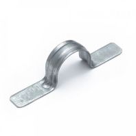 Скоба металлическая двухлапковая СМД d21-22 мм для монтажного пистолета (без отверстий) (100шт/800шт уп/кор)